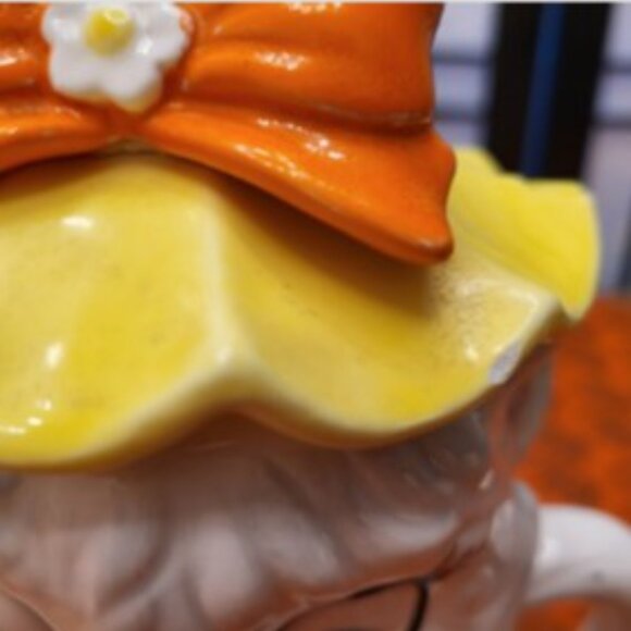 Rare Vintage Lefton Cuddles the Cat/Sunshine Tea Pot Set w/ Cream & Sugar - Picture 3 of 16